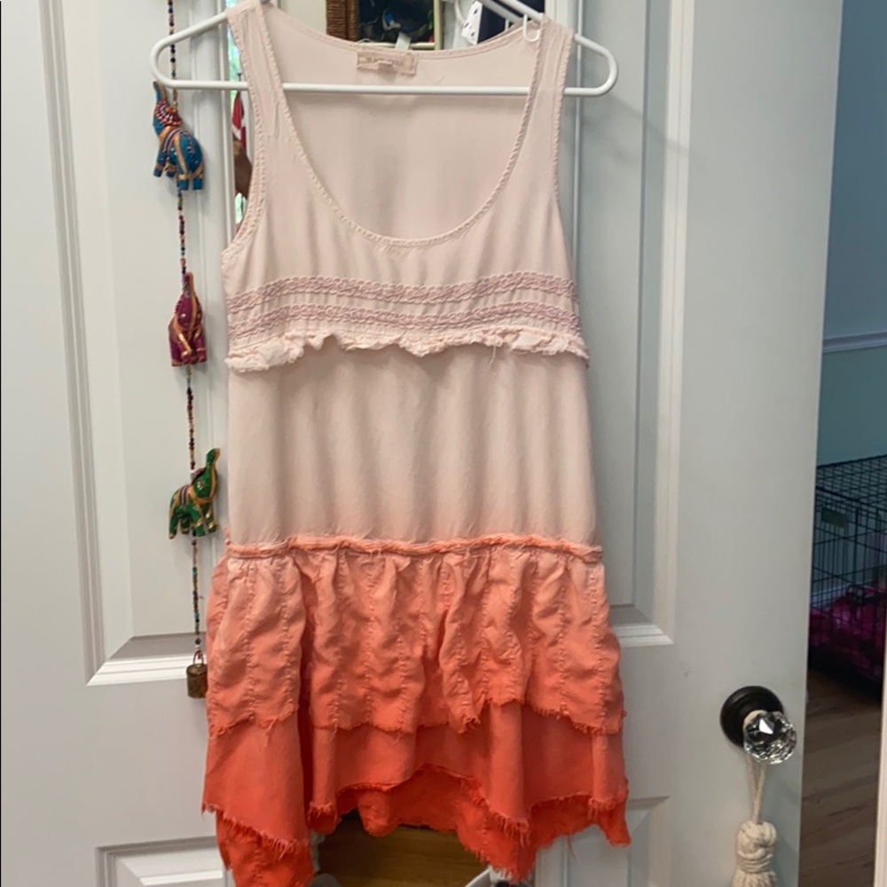Black swan ombré orange and white dress size XS